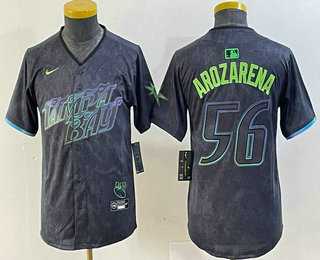 Youth Tampa Bay Rays #56 Randy Arozarena Charcoal 2024 City Connect Limited Stitched Jersey->mlb youth jerseys->MLB Jersey